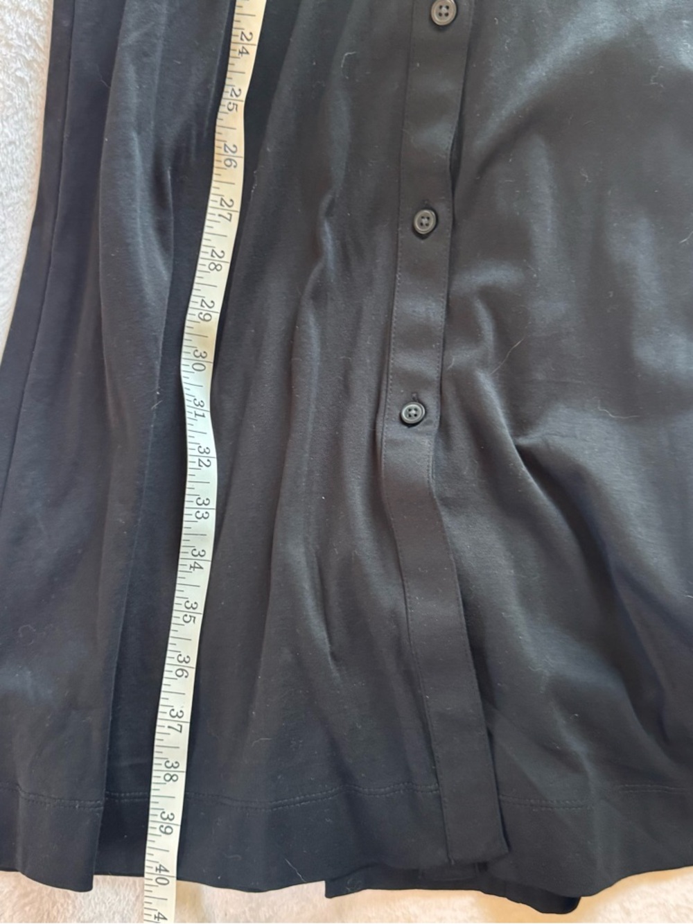 Everlane Black Luxe Cotton Shirtdress NWT - Picture 7 of 7